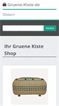 Mobile Screenshot of gruene-kiste.de